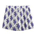 Watercolor Grape Pattern Print Mesh Shorts