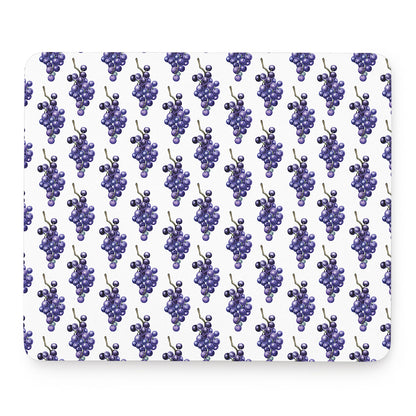 Watercolor Grape Pattern Print Mouse Pad