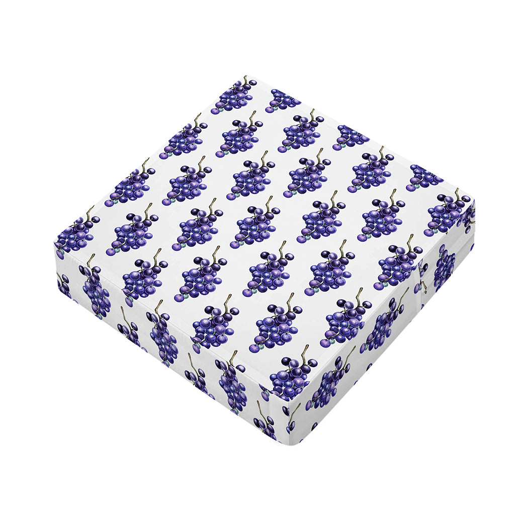 Watercolor Grape Pattern Print Outdoor Seat Cushion Cover