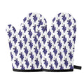 Watercolor Grape Pattern Print Oven Mitts