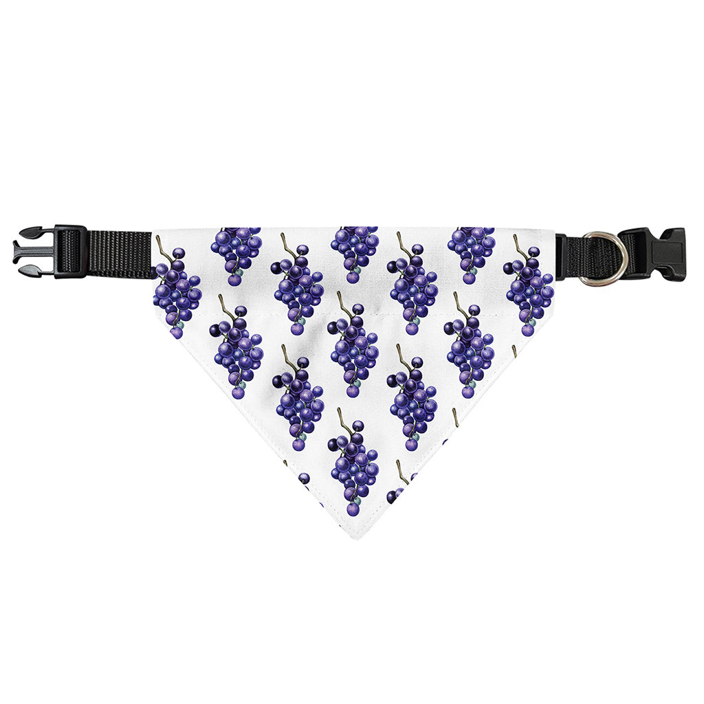 Watercolor Grape Pattern Print Over The Collar Dog Bandana