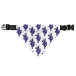 Watercolor Grape Pattern Print Over The Collar Dog Bandana