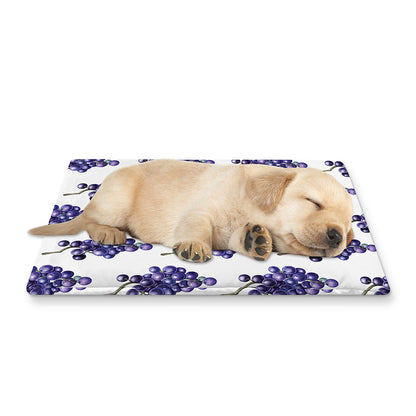 Watercolor Grape Pattern Print Pet Cooling Mat Cover