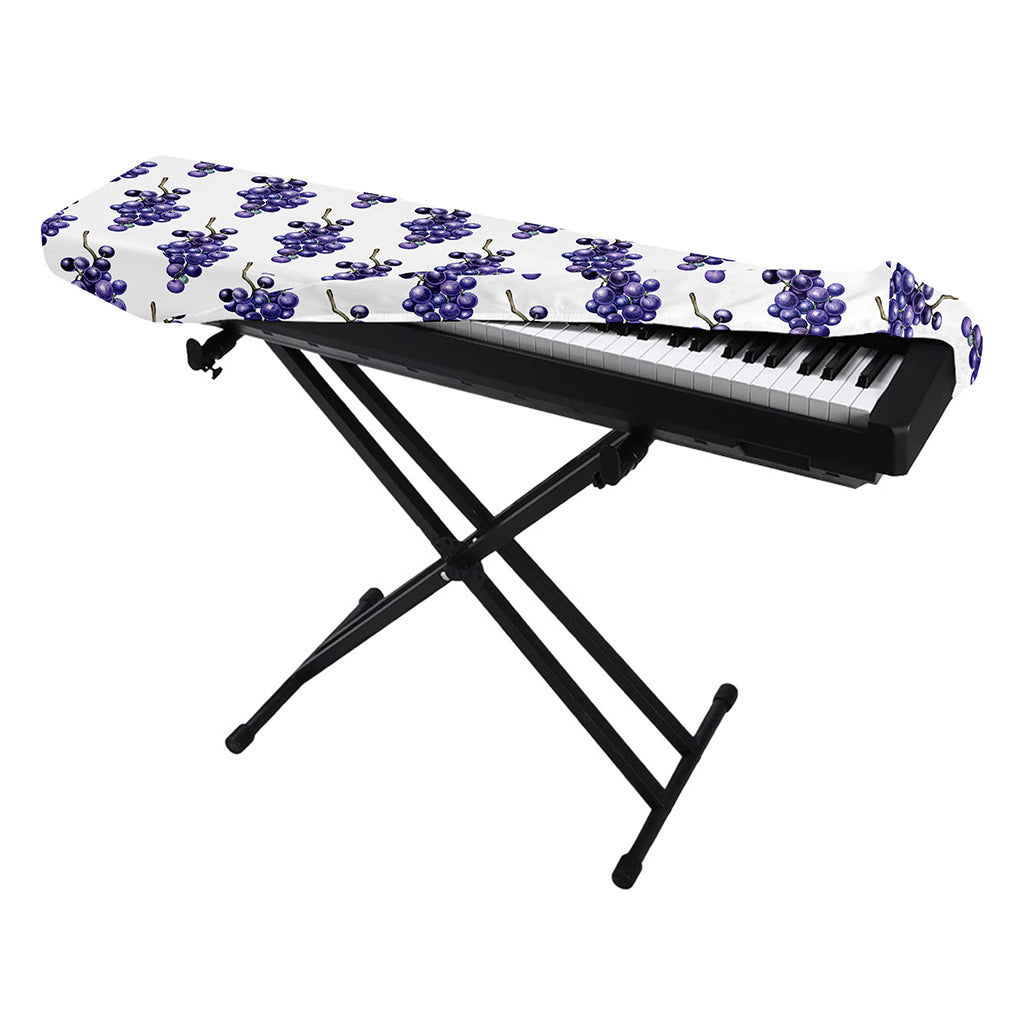 Watercolor Grape Pattern Print Piano Keyboard Cover