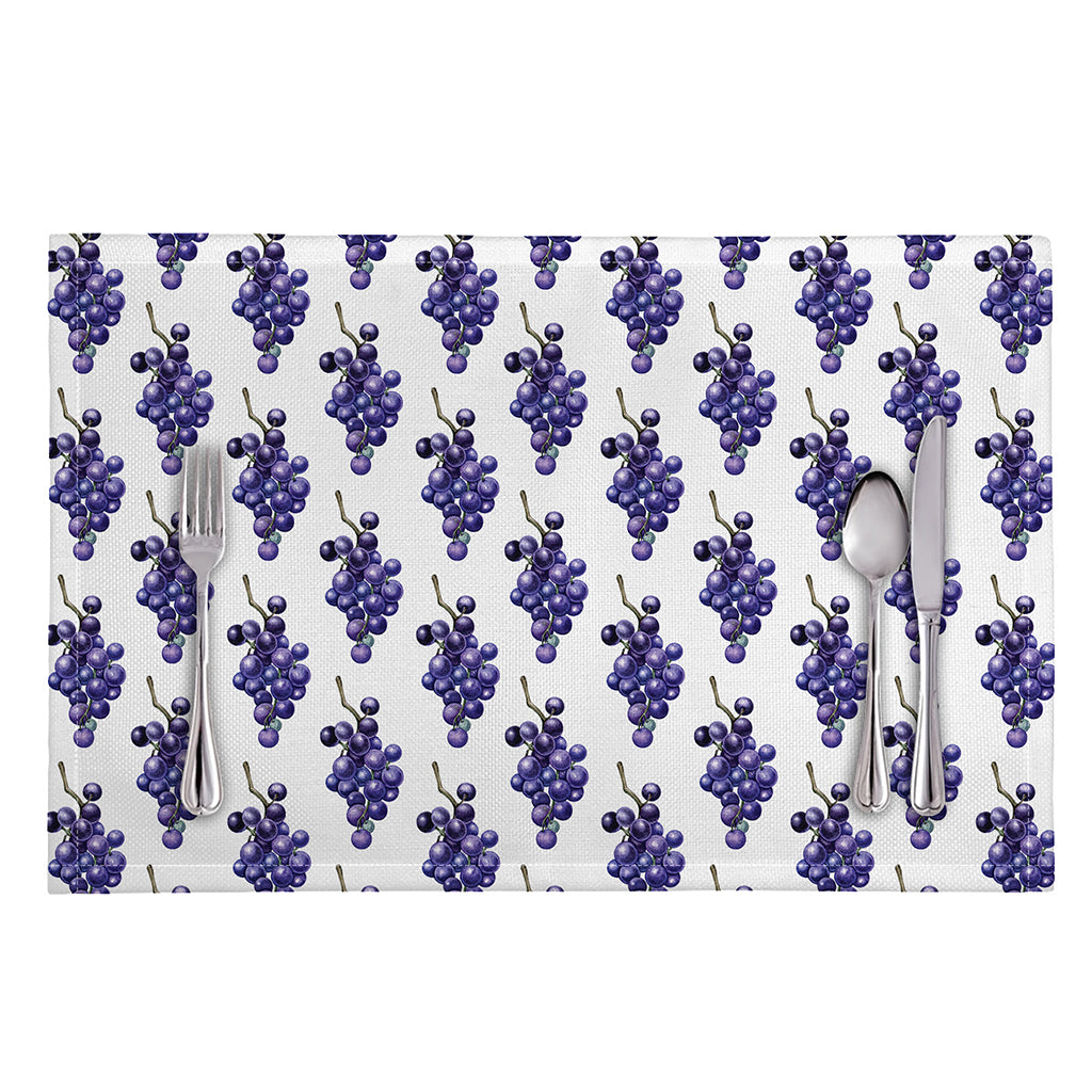 Watercolor Grape Pattern Print Placemat