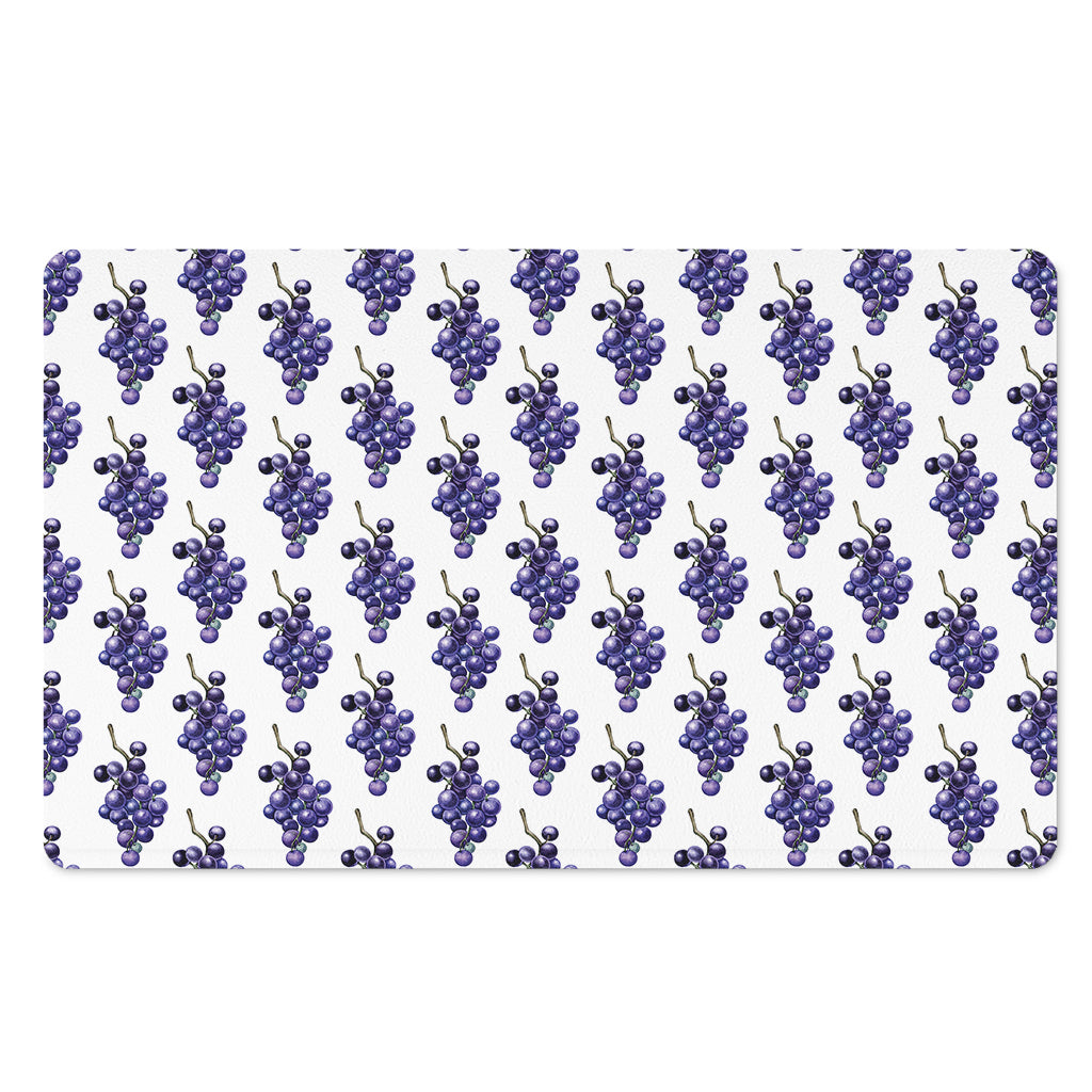 Watercolor Grape Pattern Print Polyester Doormat