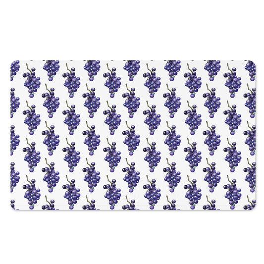 Watercolor Grape Pattern Print Polyester Doormat