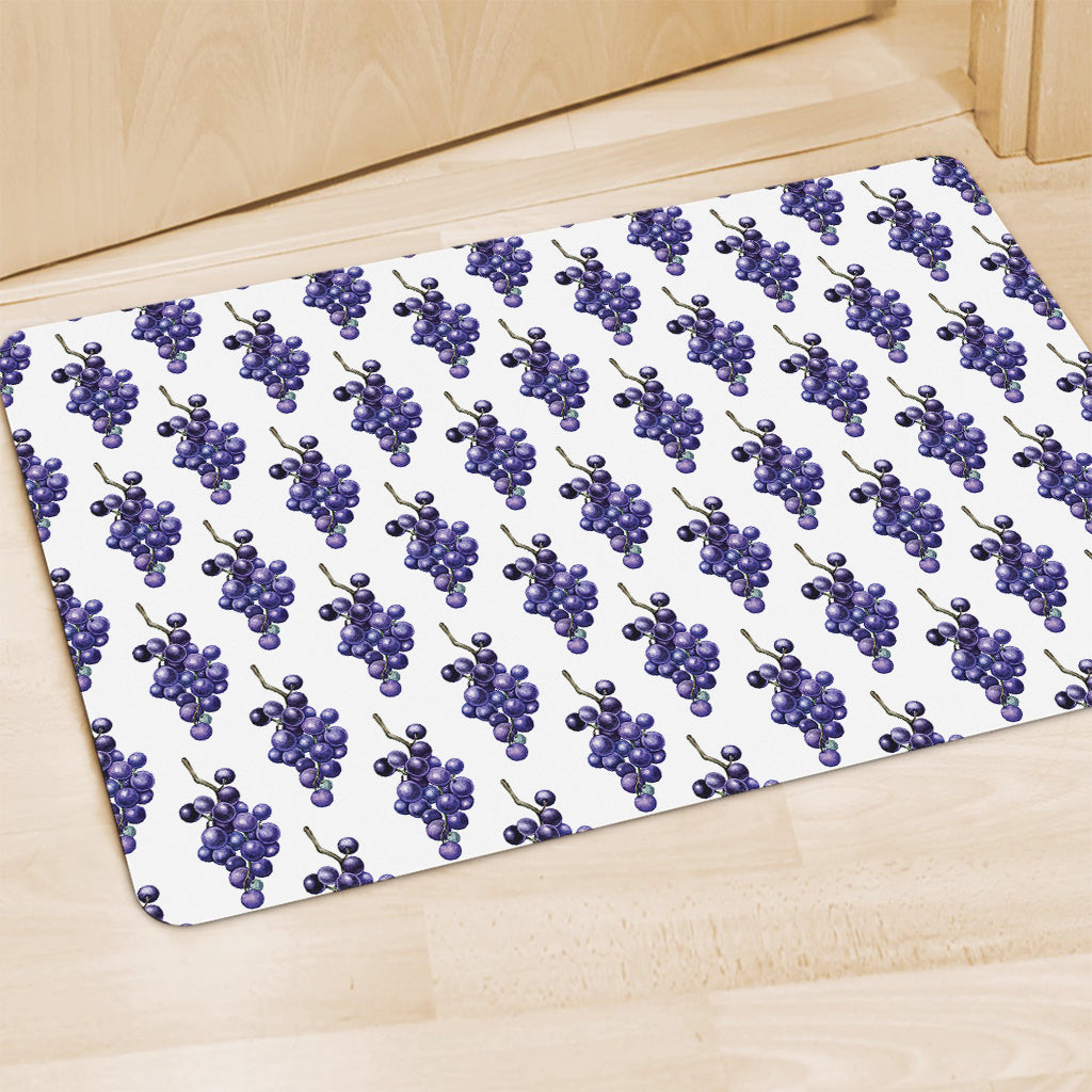 Watercolor Grape Pattern Print Polyester Doormat