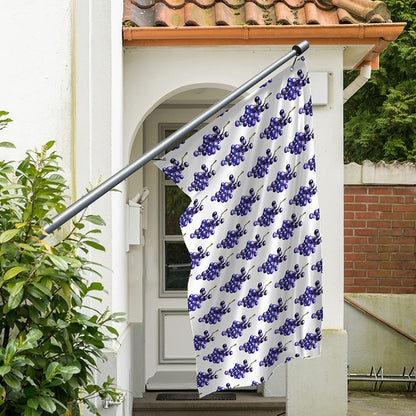 Watercolor Grape Pattern Print Polyester Flag