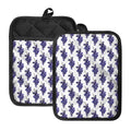 Watercolor Grape Pattern Print Pot Holders With Pocket