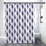 Watercolor Grape Pattern Print Premium Shower Curtain