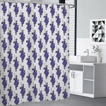 Watercolor Grape Pattern Print Premium Shower Curtain