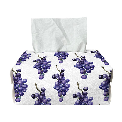 Watercolor Grape Pattern Print Rectangle Tissue Box Cover