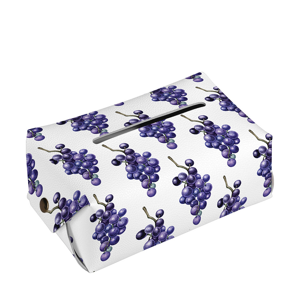Watercolor Grape Pattern Print Rectangle Tissue Box Cover