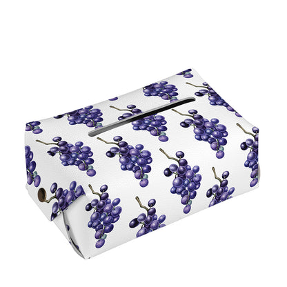 Watercolor Grape Pattern Print Rectangle Tissue Box Cover