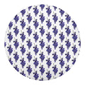 Watercolor Grape Pattern Print Round Blanket