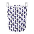 Watercolor Grape Pattern Print Round Laundry Basket