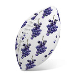 Watercolor Grape Pattern Print Rugby Ball