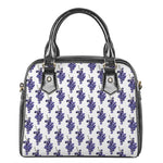 Watercolor Grape Pattern Print Shoulder Handbag