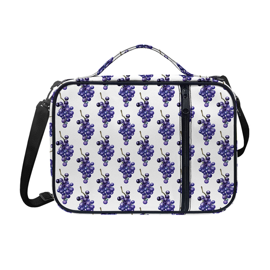 Watercolor Grape Pattern Print Shoulder Strap Bible Bag