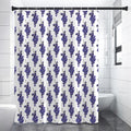 Watercolor Grape Pattern Print Shower Curtain
