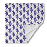 Watercolor Grape Pattern Print Silk Bandana