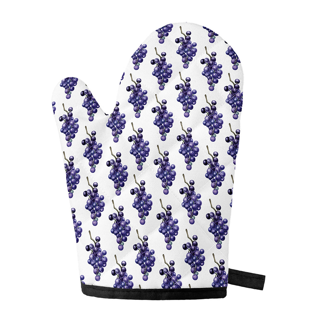 Watercolor Grape Pattern Print Single Oven Mitt
