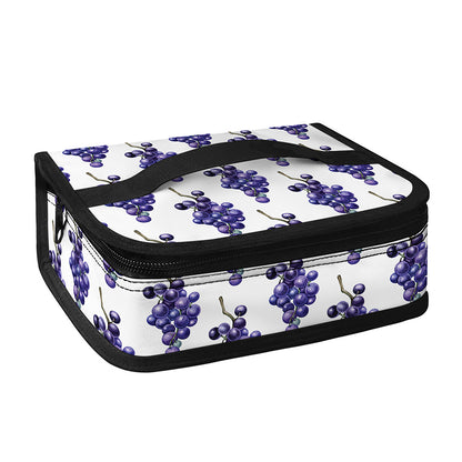 Watercolor Grape Pattern Print Small Lunch Bag
