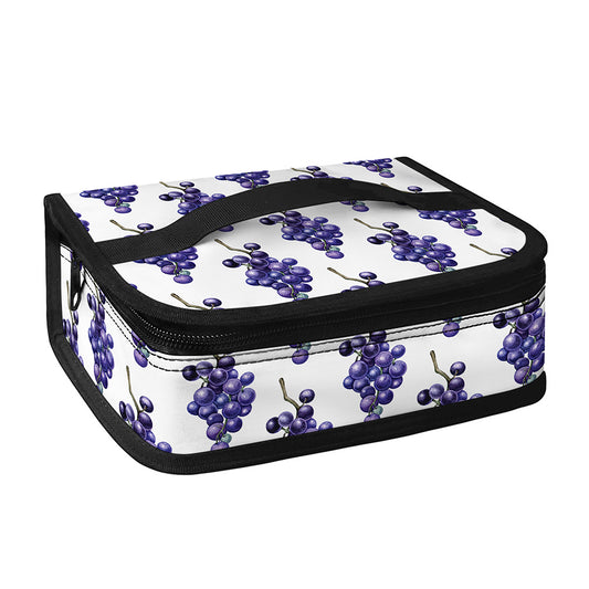 Watercolor Grape Pattern Print Small Lunch Bag