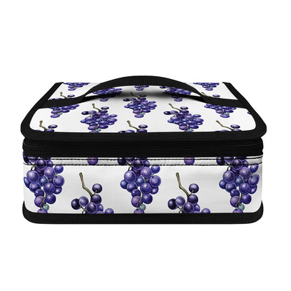 Watercolor Grape Pattern Print Small Lunch Bag