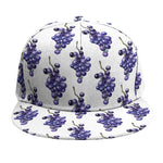 Watercolor Grape Pattern Print Snapback Cap
