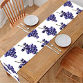 Watercolor Grape Pattern Print Table Runner