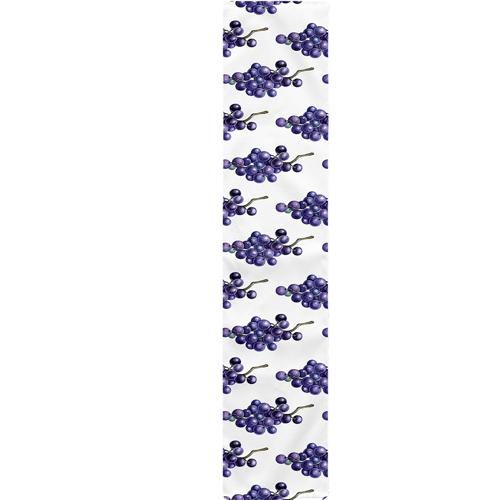 Watercolor Grape Pattern Print Table Runner