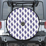 Watercolor Grape Pattern Print Tire Cover With Camera Hole