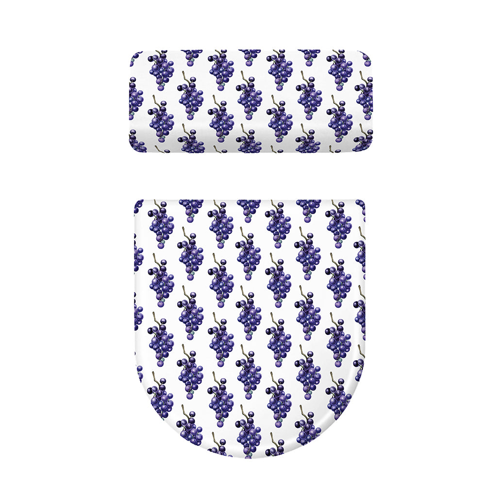 Watercolor Grape Pattern Print Toilet Lid And Tank Cover Set
