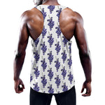 Watercolor Grape Pattern Print Training Tank Top