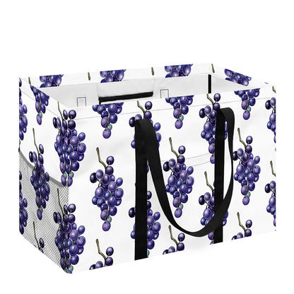 Watercolor Grape Pattern Print Utility Tote Bag
