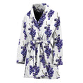 Watercolor Grape Pattern Print Women's Bathrobe