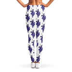 Watercolor Grape Pattern Print Women's Leggings