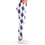Watercolor Grape Pattern Print Women's Leggings