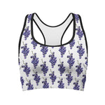 Watercolor Grape Pattern Print Women's Sports Bra