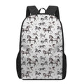 Watercolor Horse Pattern Print 17 Inch Backpack