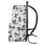 Watercolor Horse Pattern Print Backpack
