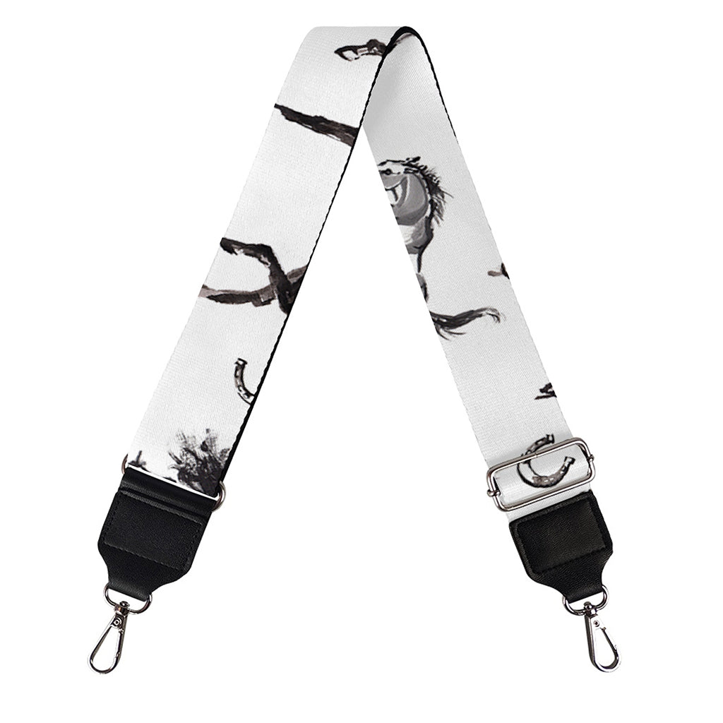 Watercolor Horse Pattern Print Bag Strap
