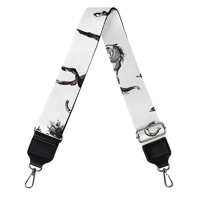 Watercolor Horse Pattern Print Bag Strap