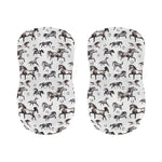 Watercolor Horse Pattern Print Bar Stool Covers