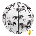 Watercolor Horse Pattern Print Basketball
