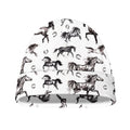 Watercolor Horse Pattern Print Beanie