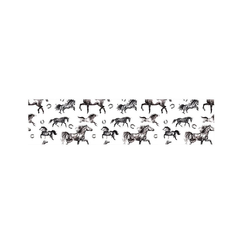 Watercolor Horse Pattern Print Bed Runner