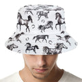 Watercolor Horse Pattern Print Bucket Hat